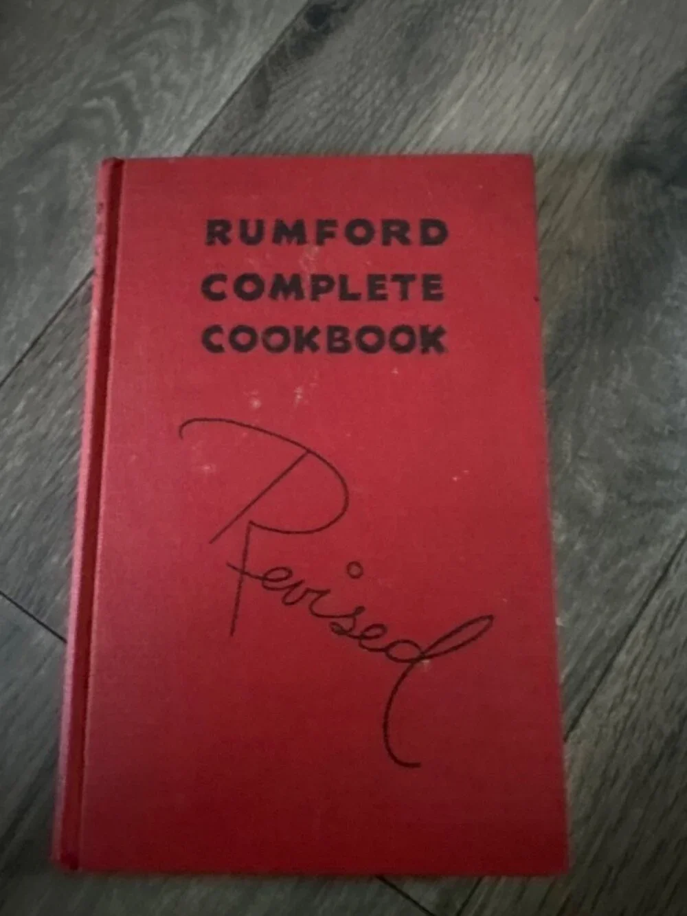 The Revised Rumford Complete Cookbook By Lily Wallace 1936 Hardcover Classic Rec